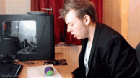 bang head gif|banging head against desk gif.